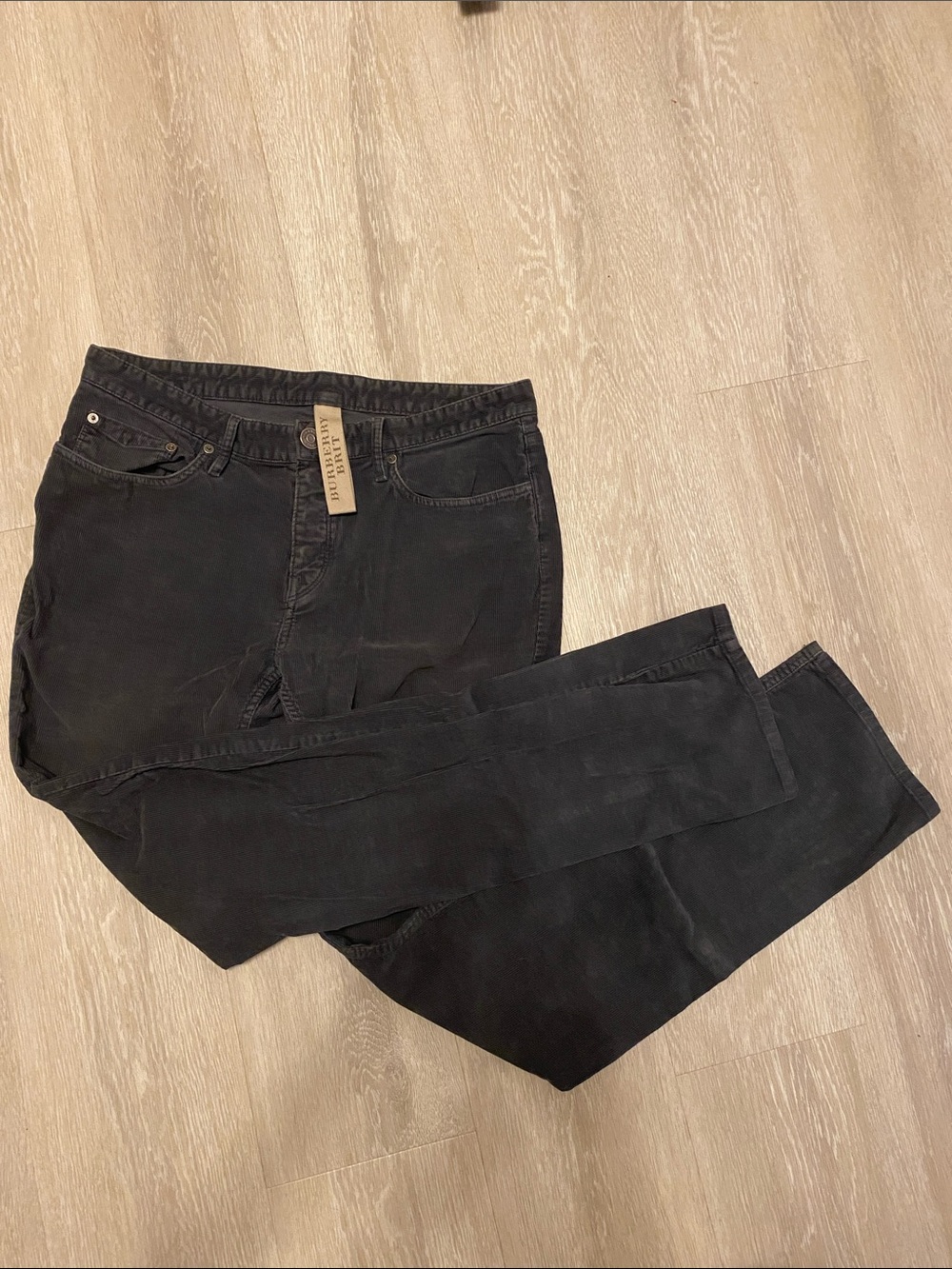 Burberry Brit Men's Black Chinos - Classic Straight Fit